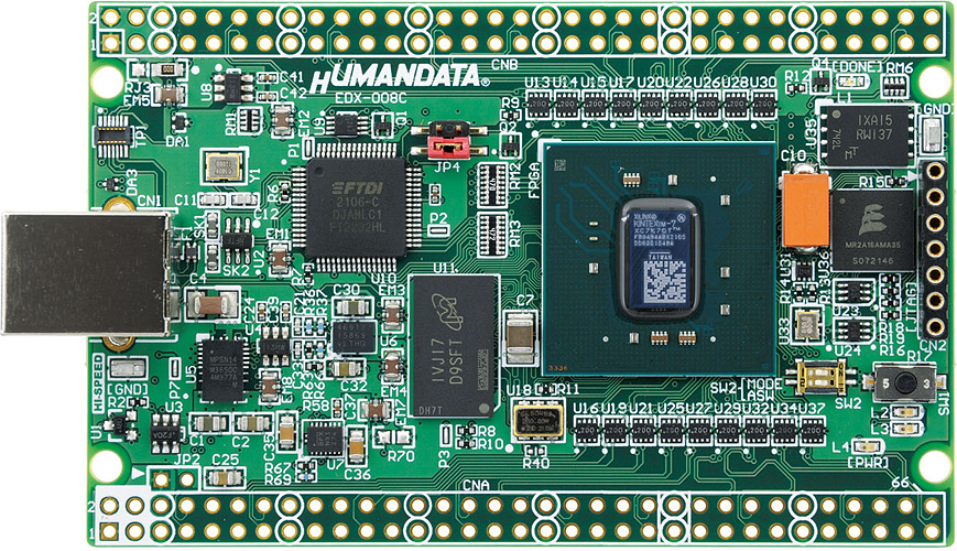EDX-008]XILINX社Kintex-7 FPGA 搭載 USB-FPGAボード