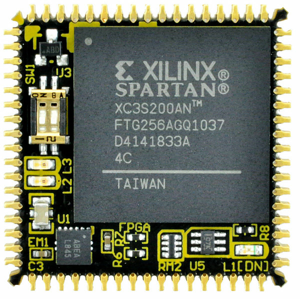 XP68-02] PLCC 68PIN Spartan-3AN FPGA モジュール
