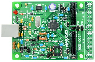 高機能USBチップ FT2232(FTDI)評価ボード　USB-008