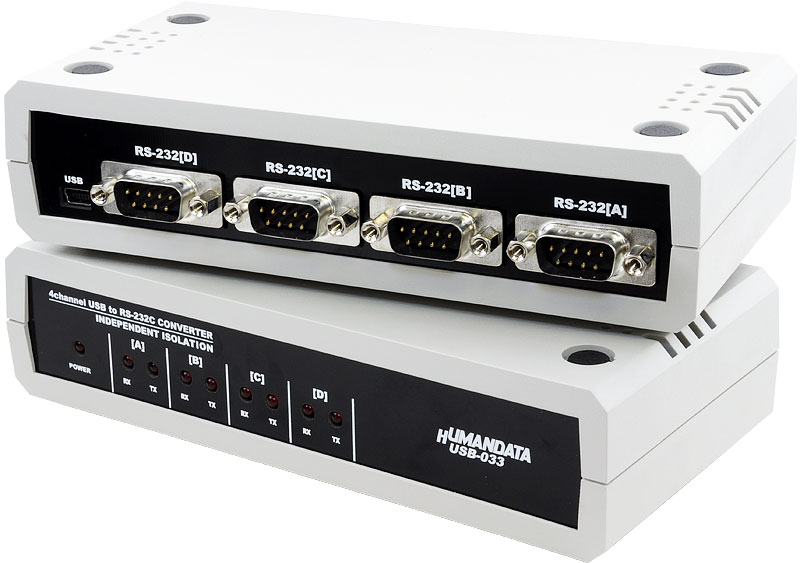 4ポート 独立絶縁型 RS232C/USB変換器 USB-033を発売