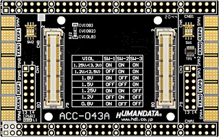ACM/XCM-1シリーズ対応ピッチ変換基板(Type4)　ACC-043