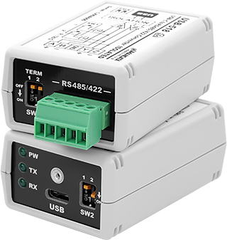 USB-C RS485/422（4線）絶縁型変換器　USB-518